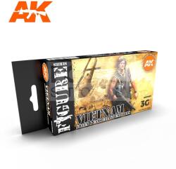 AK Interactive VIETNAM GREEN & CAMOUFLAGE UNIFORMS festék szett AK11682