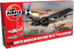 Airfix North American Mustang Mk. IV/P-51K Mustang repülőgép makett 1: 48 (A05137)