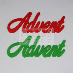 Pentacolor Kft Filc felirat Advent 2 db (zöld-piros) 29217