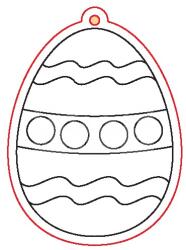 Pentacolor Kft Pentart Fafigura, 5 db/csomag - tojás 22802