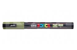 uni PC-3M KHAKI színű kúpos hegyű dekormarker-filctoll (0.9-1.3 mm) - 29435U