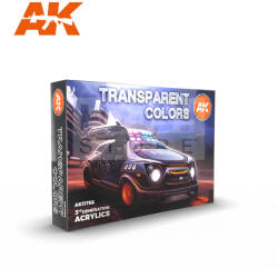 AK Interactive TRANSPARENT COLORS SET festék szett AK11758