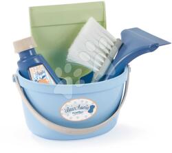 Ecoiffier Takarítókészlet vödörben Clean Home Écoiffier 5 kiegészítő lapát seprű és ablaklehúzó (ECO2776)