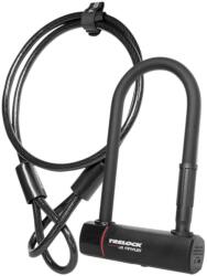 TRELOCK U5 Mini Flex Kulcsos U-lakat Fekete, 178 Mm