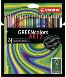 STABILO GREENcolors 24 db-os ' ARTY' zsírkréta