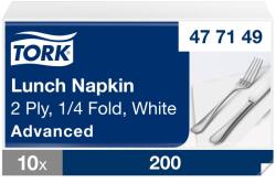 Tork Lunch éttermi szalvéta Advanced fehér 2 rétegű, 33x33 SCA477149
