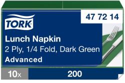 Tork Advanced Lunch éttermi szalvéta, 2 rétegű, zöld, 33x33 SCA477214