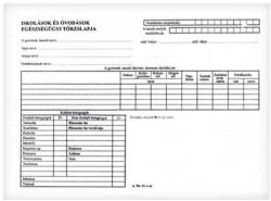  Nyomtatvány iskola és óvodai egészségügyi törzslap (22017) - robbitairodaszer