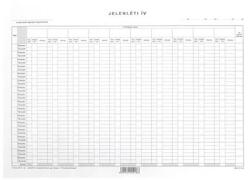  Nyomtatvány jelenléti ív A/3 havi - robbitairodaszer