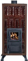 eSemineu Premium brown 7 KW with glass window
