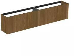 Ideal Standard Dulap baza suspendat Ideal Standard Atelier Conca 2 sertare 240 cm finisaj nuc inchis (T4339Y5)
