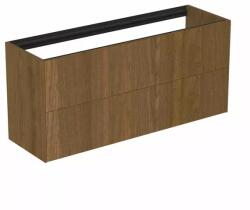 Ideal Standard Dulap baza suspendat Ideal Standard Atelier Conca 2 sertare 120 cm finisaj nuc inchis (T3951Y5)
