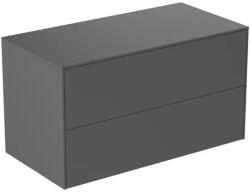 Ideal Standard Dulap baza suspendat Ideal Standard Atelier Conca antracit mat 2 sertare cu blat 100 cm (T4323Y2)