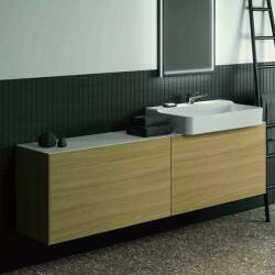 Ideal Standard Dulap baza suspendat Ideal Standard Atelier Conca 2 sertare 200 cm finisaj stejar deschis (T3999Y6)