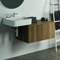 Ideal Standard Dulap baza suspendat Ideal Standard Atelier Conca finisaj nuc inchis 1 sertar cu blat 80 cm (T4312Y5)