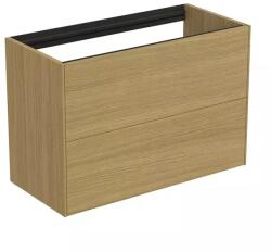 Ideal Standard Dulap baza suspendat Ideal Standard Atelier Conca 2 sertare 80 cm finisaj stejar deschis (T4352Y6)