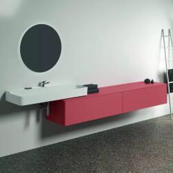 Ideal Standard Dulap baza suspendat Ideal Standard Atelier Conca rosu - oranj mat 2 sertare cu blat 240 cm (T4335Y3)