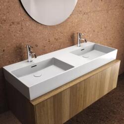 Ideal Standard Dulap baza suspendat Ideal Standard Atelier Conca finisaj nuc inchis 1 sertar si blat cu decupaj central 120 cm (T3931Y5)