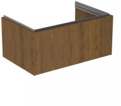 Ideal Standard Dulap baza suspendat Ideal Standard Atelier Conca 1 sertar finisaj nuc inchis 80 cm (T4578Y5)