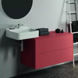 Ideal Standard Dulap baza suspendat Ideal Standard Atelier Conca rosu - oranj mat 2 sertare cu blat 100 cm (T4323Y3)