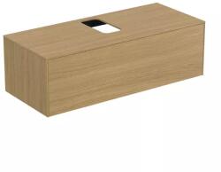 Ideal Standard Dulap baza suspendat Ideal Standard Atelier Conca finisaj stejar deschis 1 sertar si blat cu decupaj central 120 cm (T3931Y6)