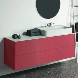 Ideal Standard Dulap baza suspendat Ideal Standard Atelier Conca rosu - oranj mat 4 sertare 160 cm (T3990Y3)