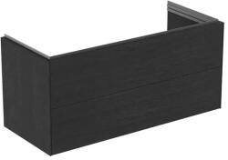 Ideal Standard Dulap baza suspendat Ideal Standard Atelier Conca 2 sertare finisaj stejar inchis 120 cm (T4576Y4)