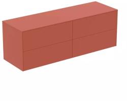 Ideal Standard Dulap baza suspendat Ideal Standard Atelier Conca rosu - oranj mat 4 sertare cu blat 160 cm (T4325Y3)