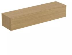 Ideal Standard Dulap baza suspendat Ideal Standard Atelier Conca finisaj stejar deschis 2 sertare cu blat 200 cm (T4316Y6)