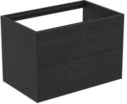 Ideal Standard Dulap baza suspendat Ideal Standard Atelier Conca finisaj stejar inchis 2 sertare 80 cm (T4356Y4)