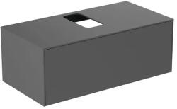 Ideal Standard Dulap baza suspendat Ideal Standard Atelier Conca antracit mat 1 sertar si blat cu decupaj central 100 cm (T3930Y2)