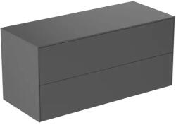 Ideal Standard Dulap baza suspendat Ideal Standard Atelier Conca antracit mat 2 sertare cu blat 120 cm (T4324Y2)