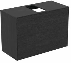 Ideal Standard Dulap baza suspendat Ideal Standard Atelier Conca 1 sertar si blat cu decupaj central 80 cm finisaj stejar inchis (T3935Y4)
