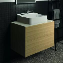 Ideal Standard Dulap baza suspendat Ideal Standard Atelier Conca finisaj stejar deschis 2 sertare 80 cm (T4356Y6)
