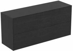 Ideal Standard Dulap baza suspendat Ideal Standard Atelier Conca 2 sertare cu blat 120 cm finisaj stejar inchis (T4330Y4)