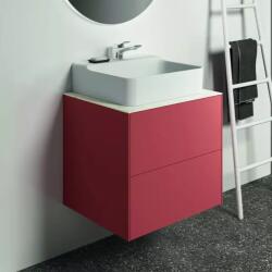 Ideal Standard Dulap baza suspendat Ideal Standard Atelier Conca rosu - oranj mat 2 sertare 60 cm (T4355Y3)