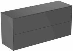 Ideal Standard Dulap baza suspendat Ideal Standard Atelier Conca 2 sertare cu blat 120 cm antracit mat (T4330Y2)