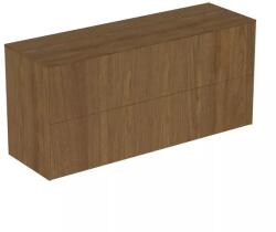 Ideal Standard Dulap baza suspendat Ideal Standard Atelier Conca 2 sertare cu blat 120 cm finisaj nuc inchis (T4330Y5)