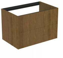 Ideal Standard Dulap baza suspendat Ideal Standard Atelier Conca finisaj nuc inchis 2 sertare 80 cm (T4356Y5)