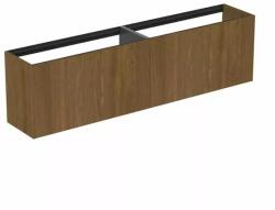 Ideal Standard Dulap baza suspendat Ideal Standard Atelier Conca 2 sertare 200 cm finisaj nuc inchis (T3999Y5)