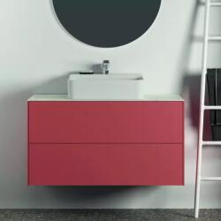 Ideal Standard Dulap baza suspendat Ideal Standard Atelier Conca rosu - oranj mat 2 sertare 100 cm (T4357Y3)