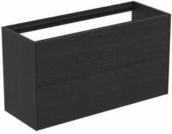 Ideal Standard Dulap baza suspendat Ideal Standard Atelier Conca 2 sertare 100 cm finisaj stejar inchis (T4353Y4)