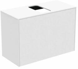 Ideal Standard Dulap baza suspendat Ideal Standard Atelier Conca 1 sertar si blat cu decupaj central 80 cm alb mat (T3935Y1)