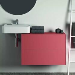 Ideal Standard Dulap baza suspendat Ideal Standard Atelier Conca rosu - oranj mat 2 sertare cu blat 80 cm (T4322Y3)