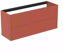 Ideal Standard Dulap baza suspendat Ideal Standard Atelier Conca 2 sertare 120 rosu - oranj mat (T3951Y3)