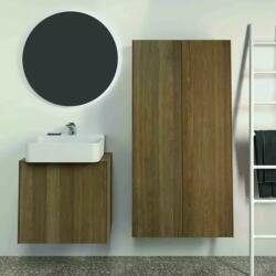 Ideal Standard Dulap baza suspendat Ideal Standard Atelier Conca 1 sertar si blat cu decupaj central 60 cm finisaj nuc inchis (T3934Y5)