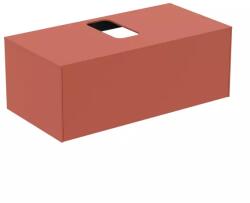 Ideal Standard Dulap baza suspendat Ideal Standard Atelier Conca rosu - oranj mat 1 sertar si blat cu decupaj central 100 cm (T3930Y3)