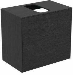 Ideal Standard Dulap baza suspendat Ideal Standard Atelier Conca 1 sertar si blat cu decupaj central 60 cm finisaj stejar inchis (T3934Y4)