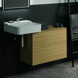 Ideal Standard Dulap baza suspendat Ideal Standard Atelier Conca 2 sertare cu blat 80 cm finisaj stejar deschis (T4328Y6)