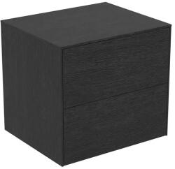 Ideal Standard Dulap baza suspendat Ideal Standard Atelier Conca finisaj stejar inchis 2 sertare cu blat 60 cm (T4321Y4)
